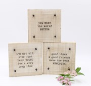 6x6x1.5" I'm Not Old Box Sign, Wood with Acrylic HD6044 View 3