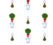 Gift Wrap, 3 sheets (20x29") per roll, Holiday Topiary ©Debi Vincent DV1042 View 4