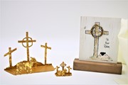 5x2x6" Metal Crosses/Lamb Silhouette, Gold JM92019 View 4