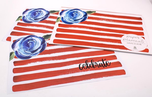 16x11" Paper Placemats, Summer Celebrations, Pad of 25 ©Haley Bush HB2046