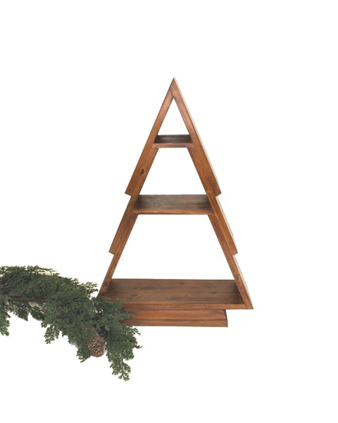 14x5x22" Wood Tabletop Tree Shelf CM3229