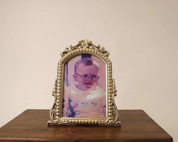 7x4x9" Gold Metal Arched Frame Scroll Design HD1002